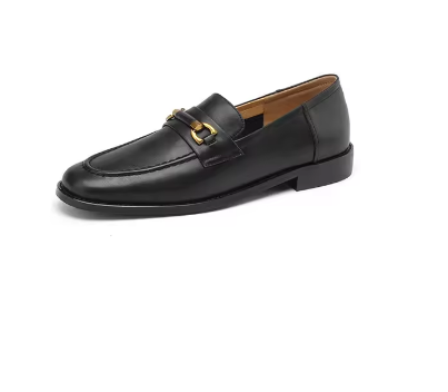Label Loafers in Leather